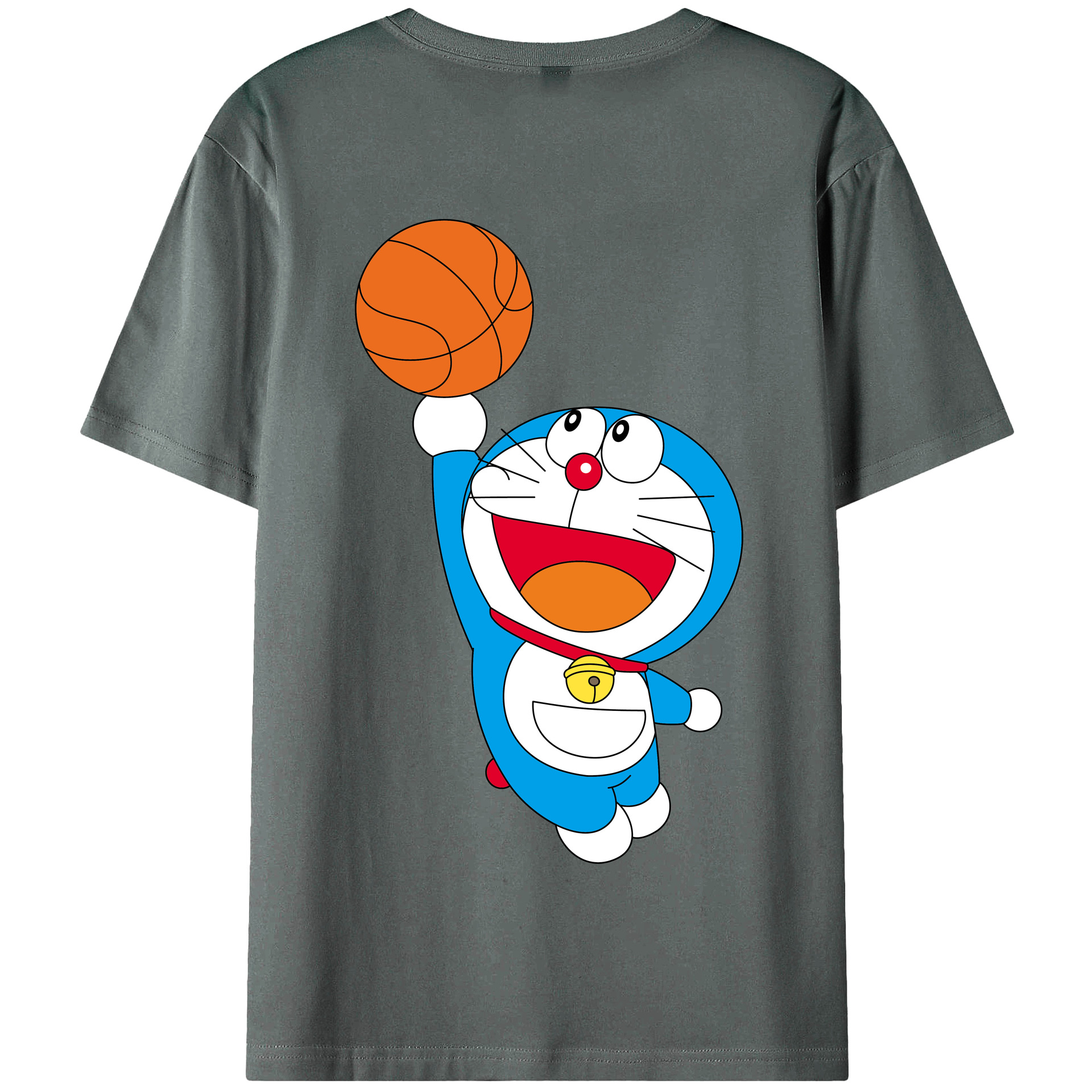（画像用） ドラえもん Doraemon 綿100％半袖Tシャツ（背面プリント）